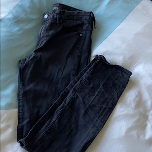 Boot Cut Stone Wash Black Jeans
